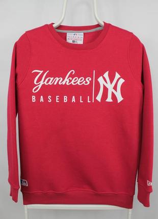 Крутой яркий свитшот new era yankees baseball red sweatshirt