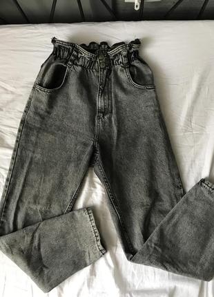 Джинси/ сірі джинси/ джинси mom/ джинси з резинкою/ базові джинси/ класичні джинси/ популярні джинси1 фото