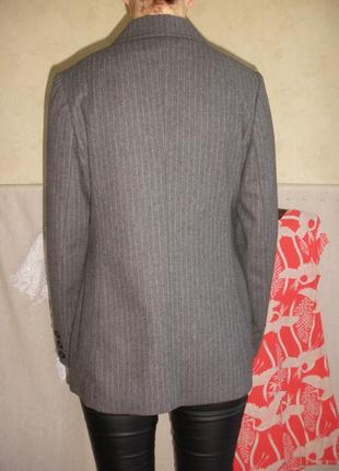 Двобортний  жакет пиджак  вовна віскоза п/е4 фото