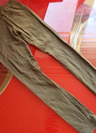 Europe kids лосини дівчинці 7-8л 122-128 см хакі зелені класичні дитячі футболки повної довжини