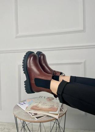 Жіночі ботінки  bottega heeled brown (no brand) фліс женские ботинки ботега венета5 фото