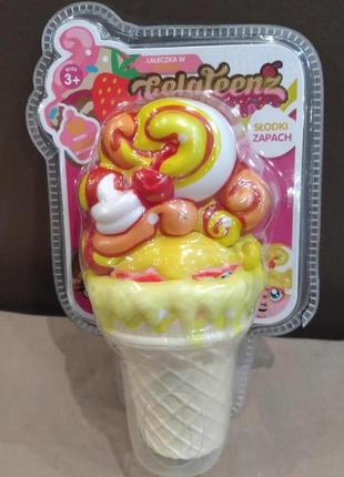 Ароматна сквіш-лялька gelateenz brambo ice cream squishy склянка морозиво2 фото