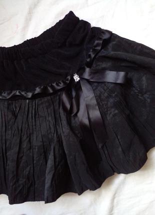 Нарядная чорная юбка