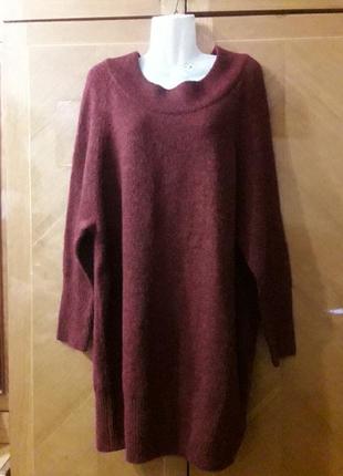 Брендовв тепленька туніка плаття светр р.1г від  george  в складі вовна і альпака1 фото