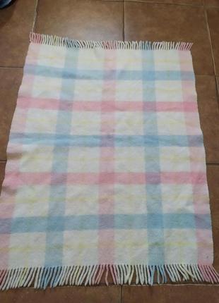 Пледик дитячий теплий вовняний 80*100 або килимок приліжковий