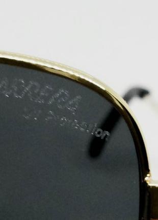 Carrera стильные брендовые мужские солнцезащитные очки черные в золотом металле9 фото