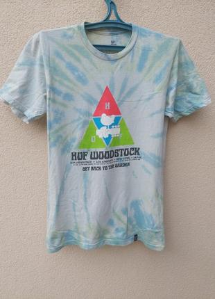 Футболка huf woodstock tie-die в хорошем сотсоянии