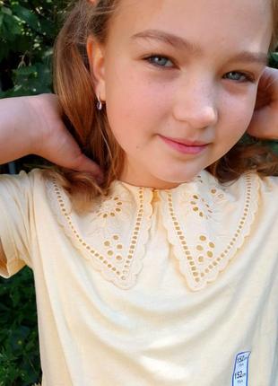 Трикотажна кофтинка блузочка reserved з вишивкою 11-12 років