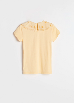 Трикотажная футболочка  блузочка  reserved с вышивкой 11-12 лет8 фото