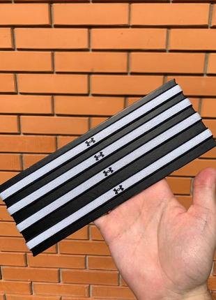 Повязка на голову (1 шт білий колір) under armour mini headband 1286016-005