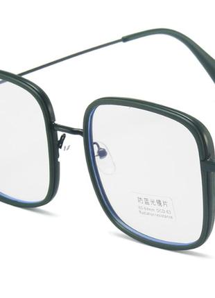 Іміджеві окуляри кольору хакі, квадратні, окуляри жіночі, чоловічі окуляри, окуляри для стилю