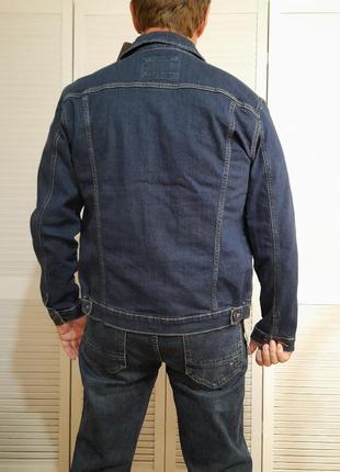 Чоловічий джинсовий піджак xl franco benussi.4 фото