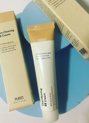 Purito sample purito cica clearing bb cream вв-крем з екстрактом центелли