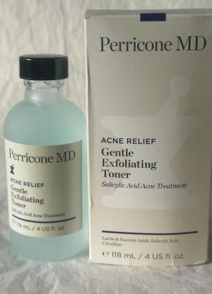 Ніжний відлущуючий тонік для проблемної шкіри perricone md acne relief gentle exfoliating toner2 фото