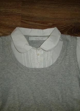Школьная блушка, рубашка на 10-11 лет, 95% котон д4 фото