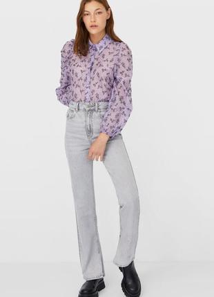 Блуза stradivarius s рубашка сорочка zara3 фото