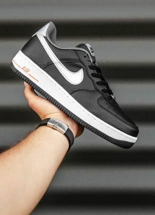 Жіночі кросівки nike air force 1 black white orange air