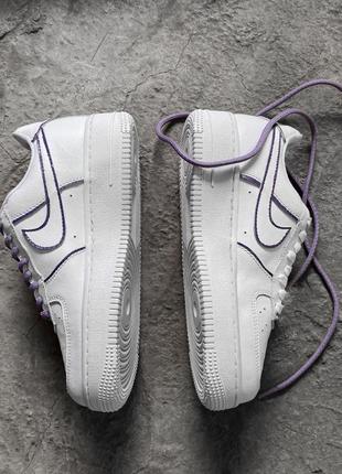 Жіночі кросівки nike air force 1 low reflective white violet9 фото