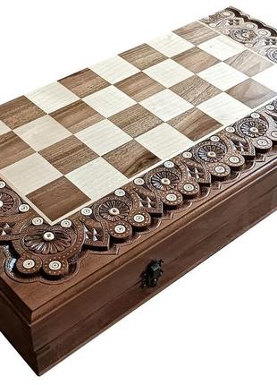 Шахи, шахмати різьблені, ручної роботи (50/50см.)