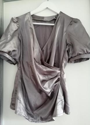 Шовкова блуза сшита на замовлення  розмір s - m3 фото