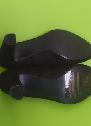 Чёрные туфли на устойчивом каблуке wide fit, 4/377 фото