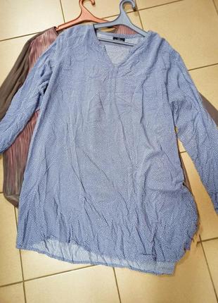 Батал! штапельная туніка,56-60разм.,gina benotti