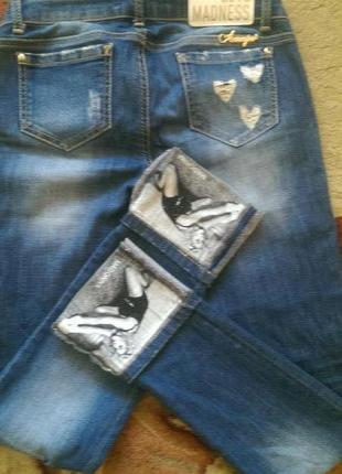 Красивые стрейчевые джинсы amn,р.264 фото