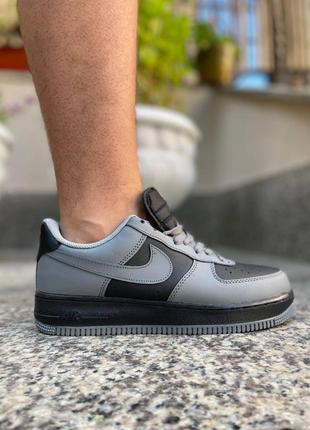 Чоловічі кросівки nike air force 1 grey black