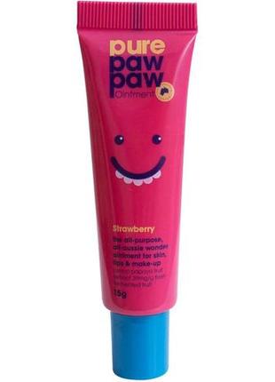 Відновлюючий бальзам для губ pure paw paw strawberry 15 g