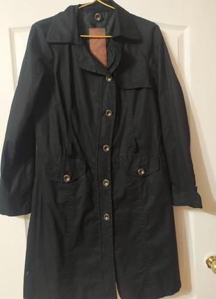 Плащ чорний. тренч. 7