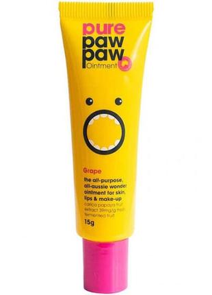 Відновлюючий бальзам для губ pure paw paw grape 15 g1 фото