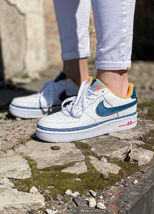 Жіночі кросівки nike air force 1 swoosh chain pack white