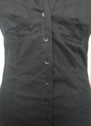 Блуза женская черная с коротким рукавом.4 фото