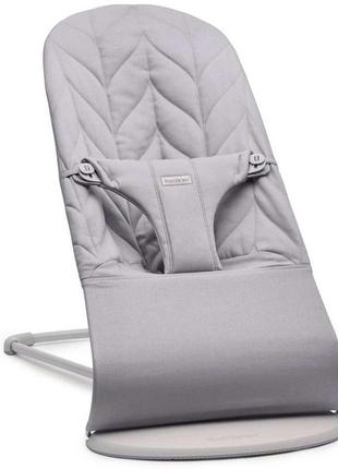 Кресло–шезлонг babybjorn balance bliss  petal quilt grey