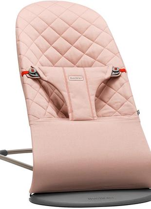 Кресло–шезлонг babybjorn balance bliss dusty pink cotton