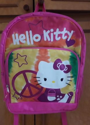 Шикарний дитячий рюкзак рожевого кольору hello kitty sunrio