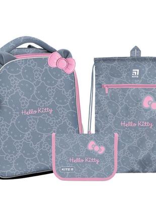 Набор kite рюкзак + пенал + сумка для обуви set_hk22-555s hello kitty
