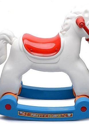 Детская лошадка качалка орион 146 пластиковая
