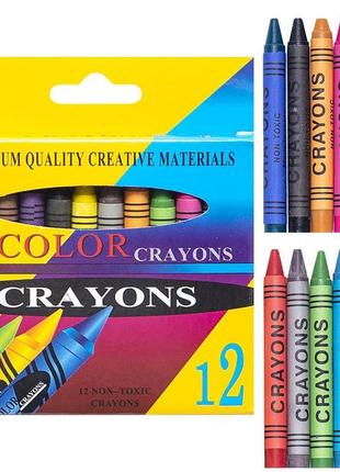 Восковые карандаши 12 цветов crayons 2688a
