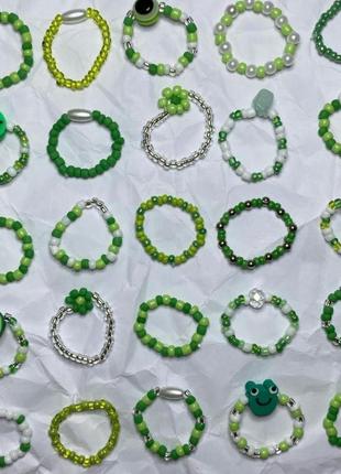 Pierścień w kolorze zielonym