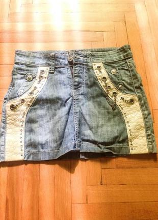 Джинсовая юбка r&b джинсова спідниця