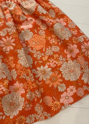 Сукня помаранчева у квітковий принт від f&f10 фото