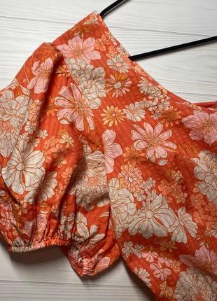 Сукня помаранчева у квітковий принт від f&f3 фото