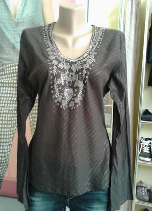 Блуза с вышивкой бисером распродажа