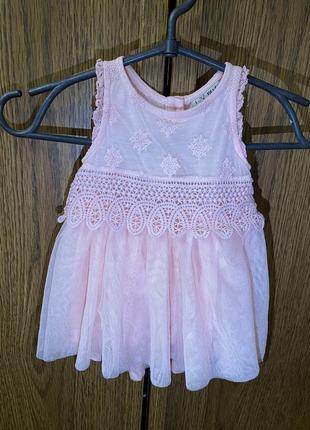 Платье для малышки 3-6 мес