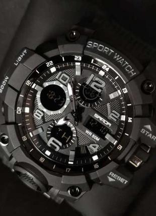 Часы мужские sanda power/годинник чоловічий/тактические часы/купить часы/годинник електроний