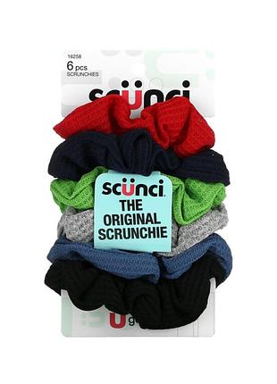Scunci резинки для волосся effortless beauty, thermal twisters, assorted colors, 6 pieces