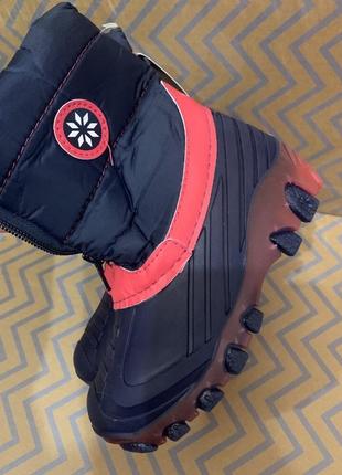 Детские прорезиненные светящиеся зимнии сапоги доя мальчика от lupilu