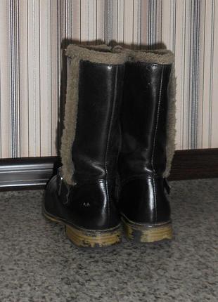 Сапоги деми clarks на девочку. размер 35 натуральная кожа