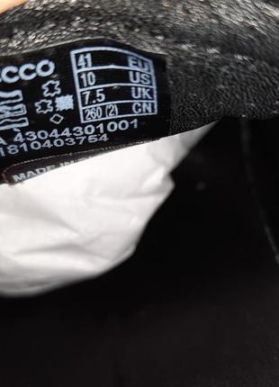 Стильные черные кеды полуботинки кроссовки ecco soft 7. размер-41, 27см. новые. оригинал6 фото